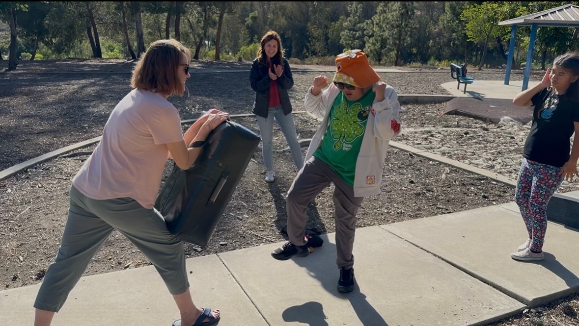 Group of friends with and without disabilities having fun together